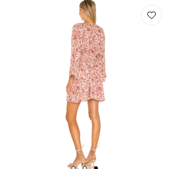 NWOT MinkPink Maximilliane Pink Floral Cutout Flowy Chiffon Mini Dress Medium - Picture 2 of 6